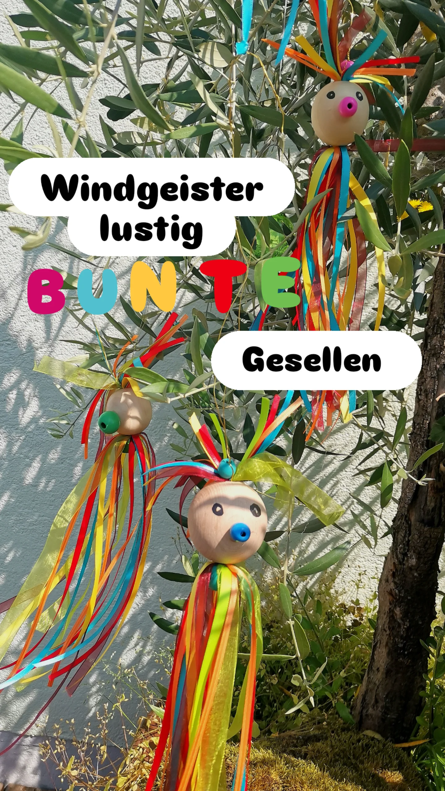 Windgeister: Kinderbastelkurs der vhs Augsburger Land von Manuela Itzelsberger